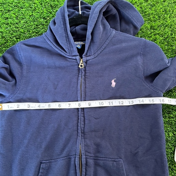 POLO RALPH LAUREN Big Girls French Terry Hoodie Jacket size large (14/16) - Picture 4 of 9